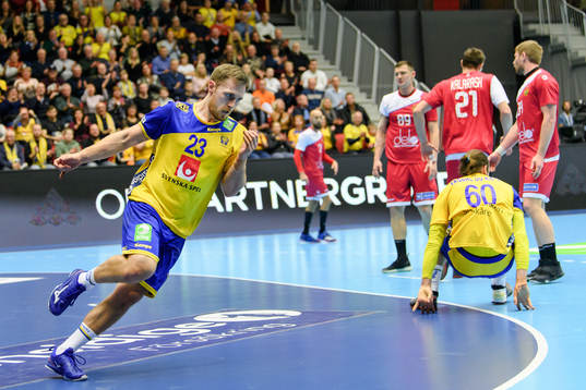Sveriges Albin Lagergren jublar