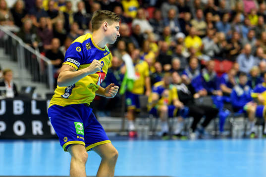 Sveriges Jerry Tollbring jublar