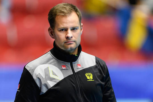 Sveriges förbundskapten Kristján Andrésson