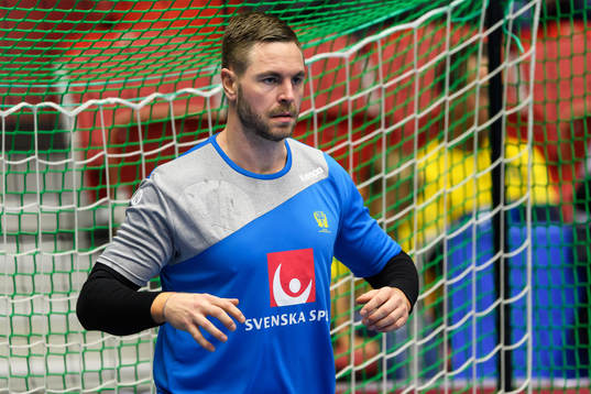 Sveriges målvakt Andreas Palicka före