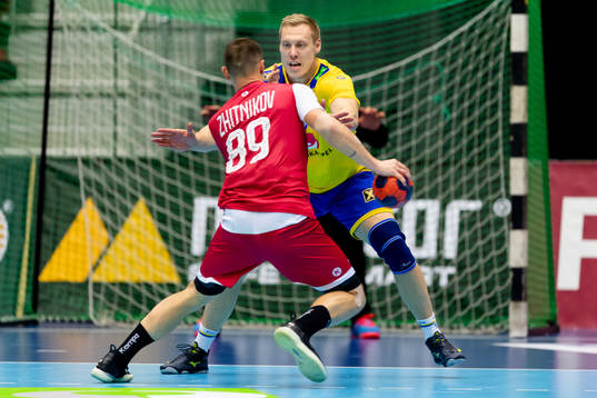 Rysslands Dmitrii Zhitnikov och Sveriges Fredric Pettersson