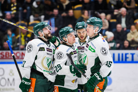 Färjestads Jesse Virtanen, Oskar Steen, Theodor Lennström