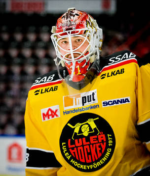Luleås målvakt Niklas Rubin