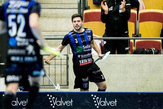 Helsingborgs Fredrik Azelius jublar