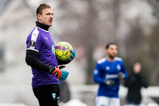 Malmö FFs målvakt Johan Dahlin