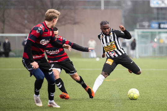 Landskronas Kofi Yeboah Addae och Frem Gustav Gjøg
