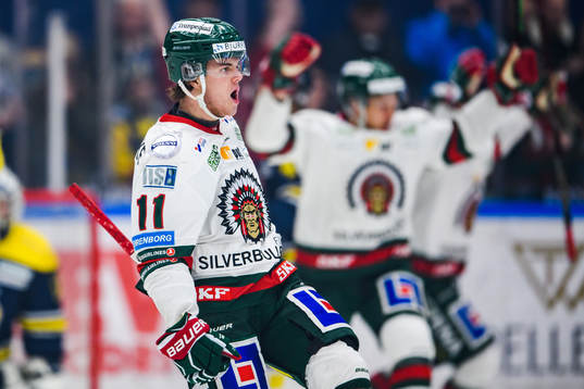 Frölundas Samuel Fagemo jublar
