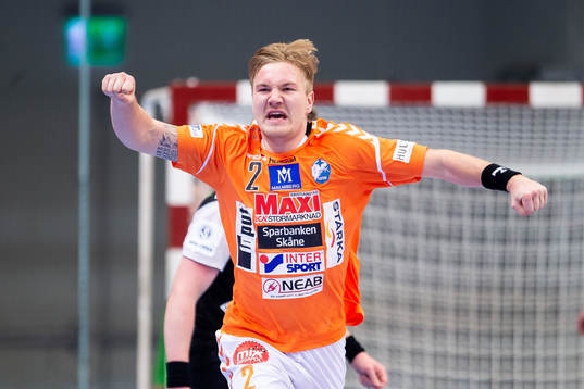 Kristianstads Emil Hansson jublar