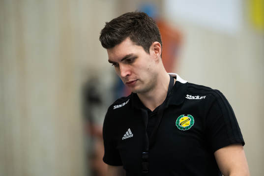 Sävehofs tränare Rasmus Overby deppar