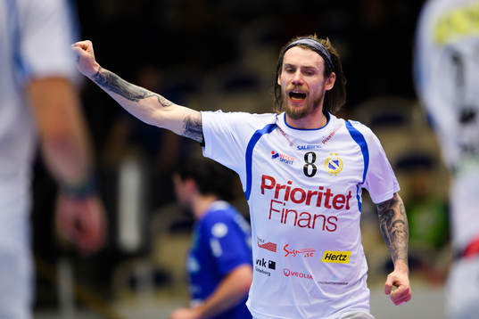 Redbergslids Tobias Johansson jublar
