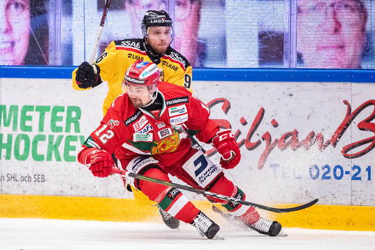 Moras Kevin Gagné och Luleås Robin Kovacs