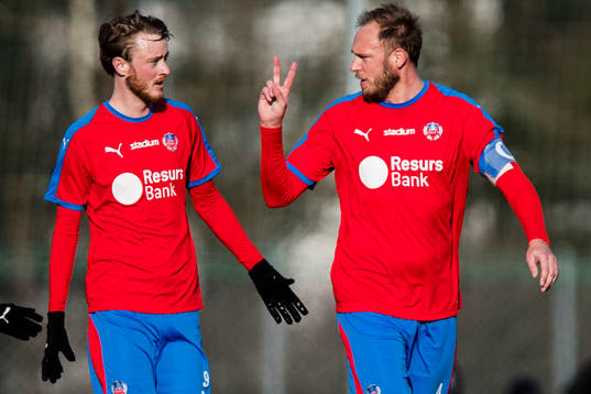 Helsingborgs Rasmus Jönsson och Andreas Granqvist