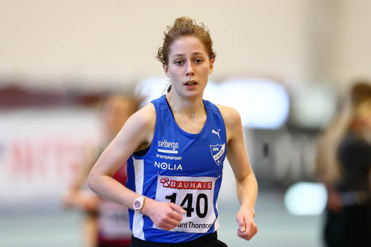 Evelina Henriksson IFK Umeå vinnare i B-finalen i 3000 m