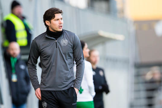 Hammarbys tränare Isak Dahlin