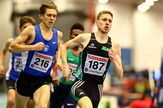 Jonas Leanderson Malmö AI i täten och vinner 1500 m