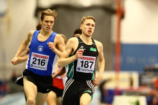 Jonas Leanderson Malmö AI i täten och vinner 1500 m