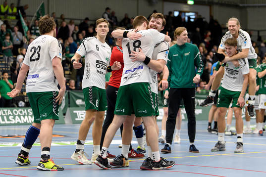 Helsingborgs spelare jublar