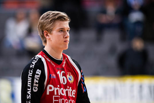 Redbergslids målvakt Tobias Thulin deppar