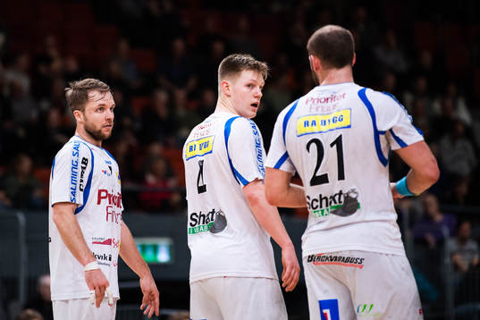 Redbergslids Daniel Wester, Melker Norrman och Niclas