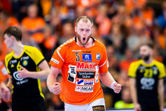Kristianstads Arnar Freyr Arnarsson jublar