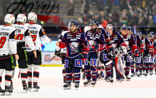 Linköpings spelare deppar och tackar Malmö Redhawks