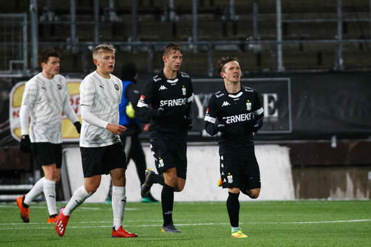 IFK Göteborgs Patrik Karlsson Lagemyr jublar