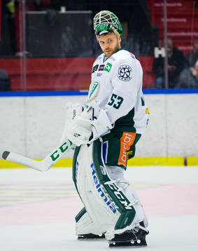 Färjestads målvakt Markus Svensson