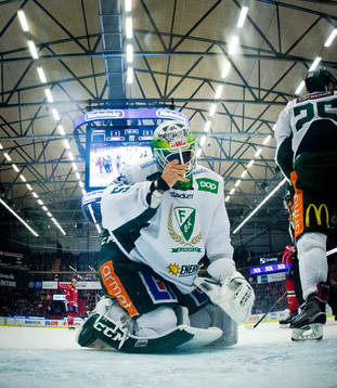 Färjestads målvakt Markus Svensson