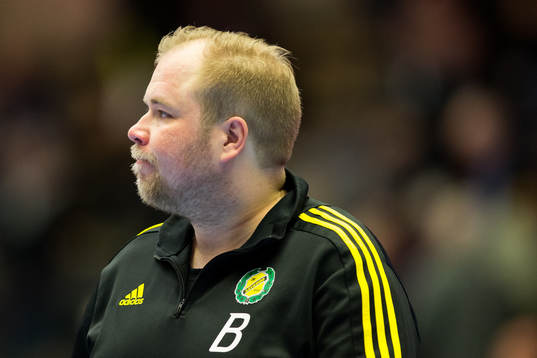 Sävehofs tränare Andreas Stockenberg deppar