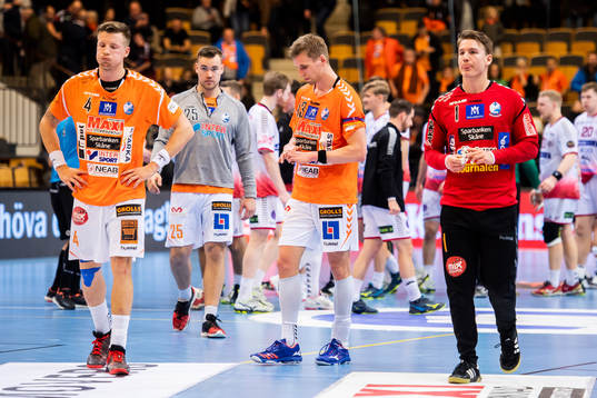 Kristianstads Olafur Gudmundsson deppar