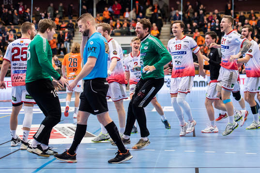 HK Malmös målvakt Robin Paulsen Haug och målvakt Dan