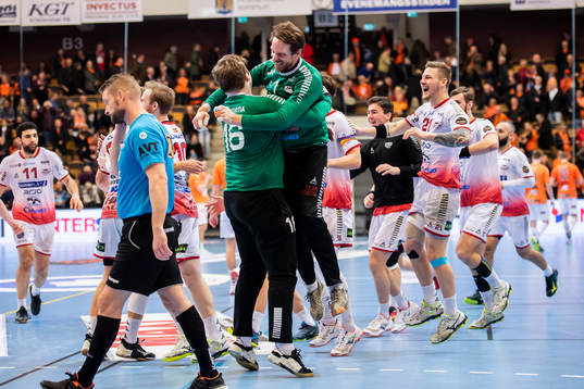 HK Malmös målvakt Robin Paulsen Haug och målvakt Dan
