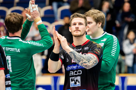 HK Malmös Hampus Olsson jublar