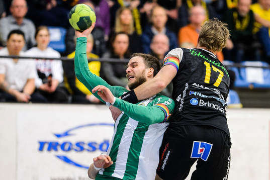 Hammarbys Gunnar Pettersson och Karlskronas Nicklas