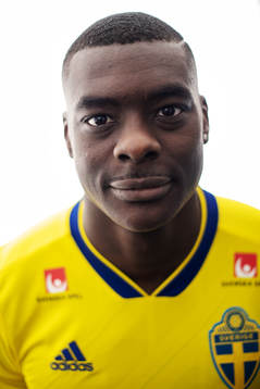 Ken Sema of the Swedish national football team poses for a