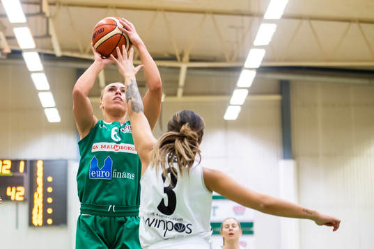 IK Eos Kajsa Lundahl och Umeås Danielle Elvbo
