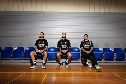 Redbergslids Oskar Ysander, Niclas Fingren och Jonatan