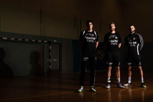 Redbergslids Jonatan Wenell, Oskar Ysander och Niclas