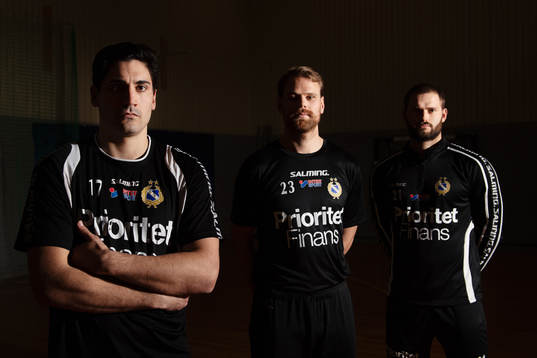 Redbergslids Jonatan Wenell, Oskar Ysander och Niclas