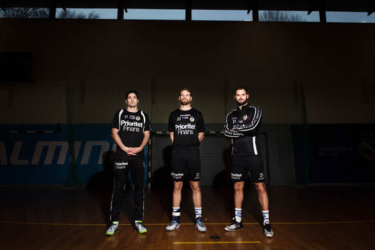 Redbergslids Jonatan Wenell, Oskar Ysander och Niclas
