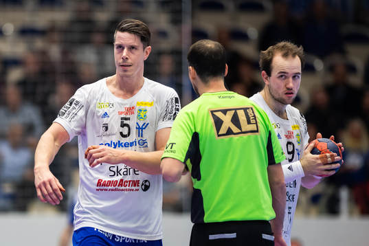 Ystads Kim Andersson och Jeppe Krogh Simonsen reagerar mot