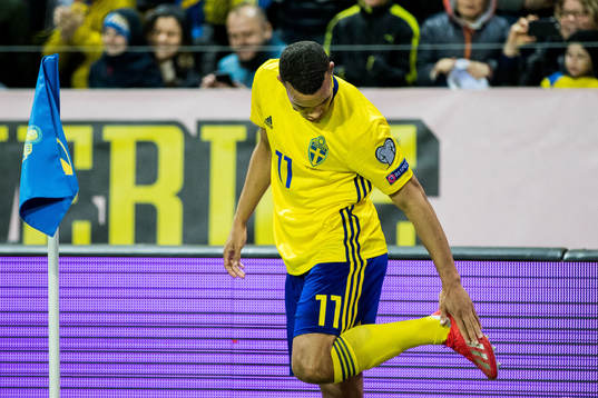 Robin Quaison of Sweden