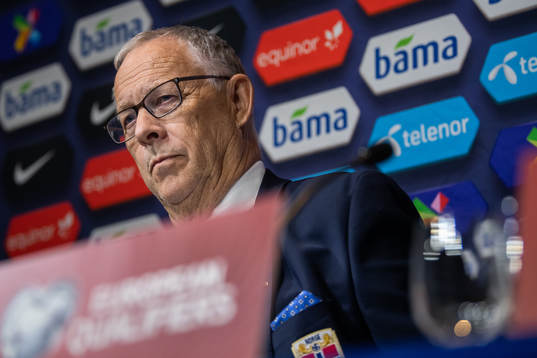 Lars Lagerbäck, head coach of Norway