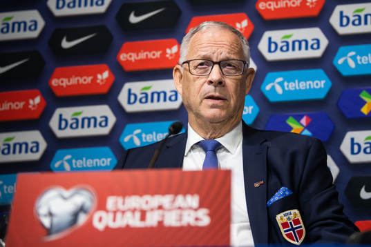 Lars Lagerbäck, head coach of Norway