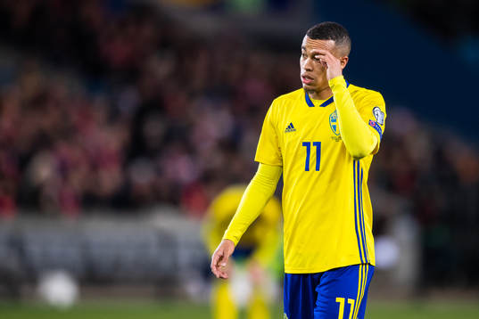 Robin Quaison of Sweden