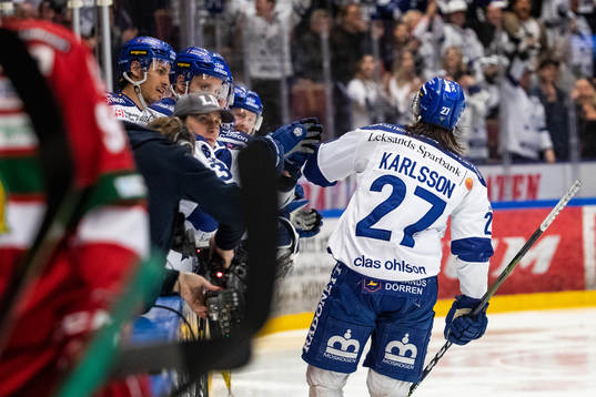Leksands Anton Karlsson jublar