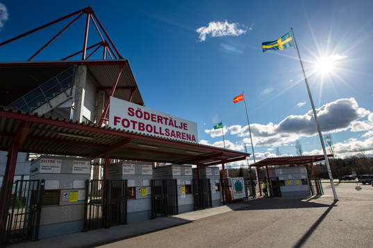 Generell vy utanför Södertälje Fotbollsarena