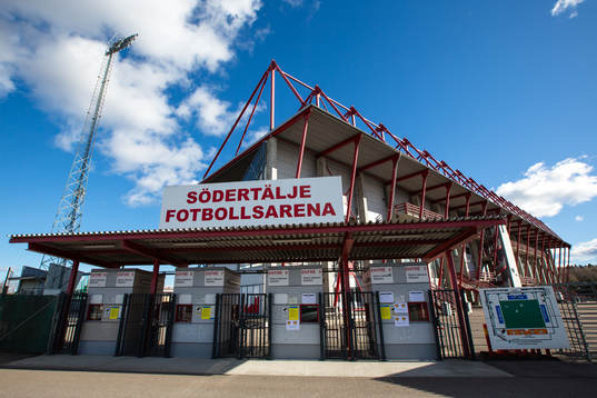 Generell vy utanför Södertälje Fotbollsarena