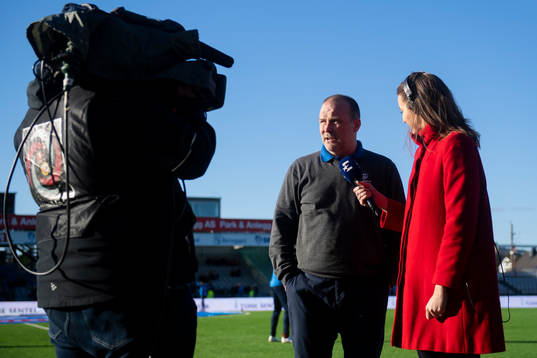 Geir Bakke, head coach of Sarpsborg 08, and Susanne Furøy