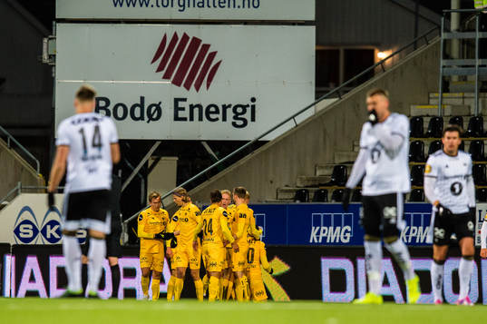 Amor Yonas Layouni of Bodø/Glimt celebrates